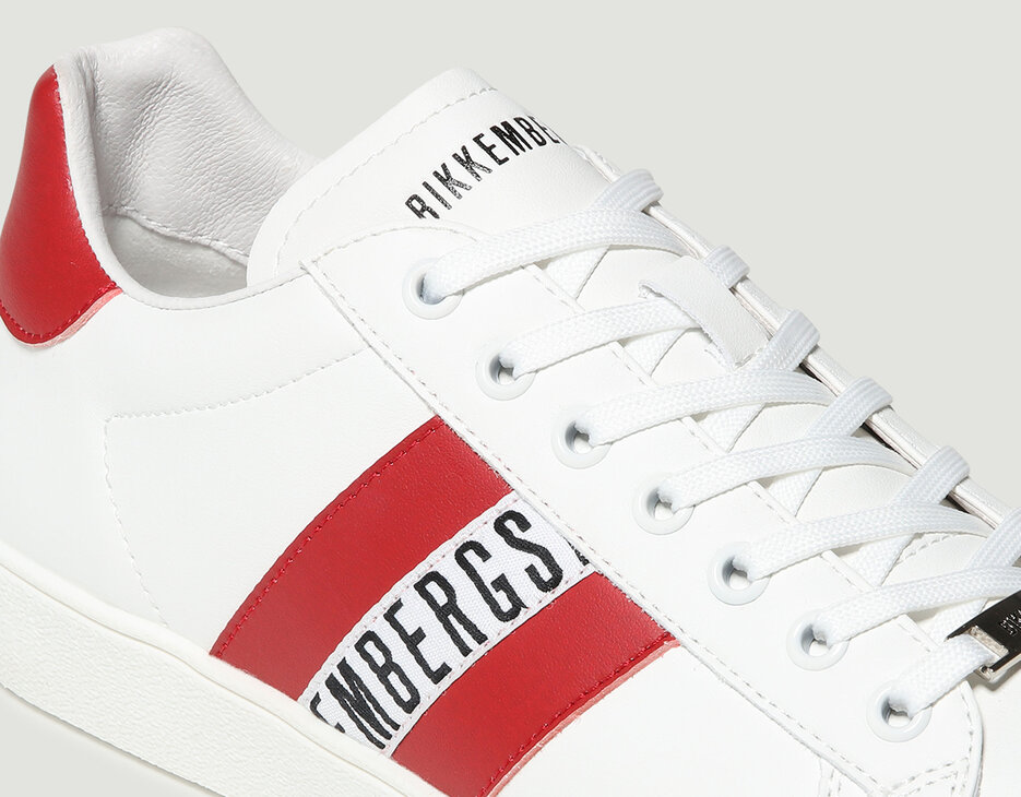 Men's sneakers - Recoba M, WHITE/RED, hi-res-1