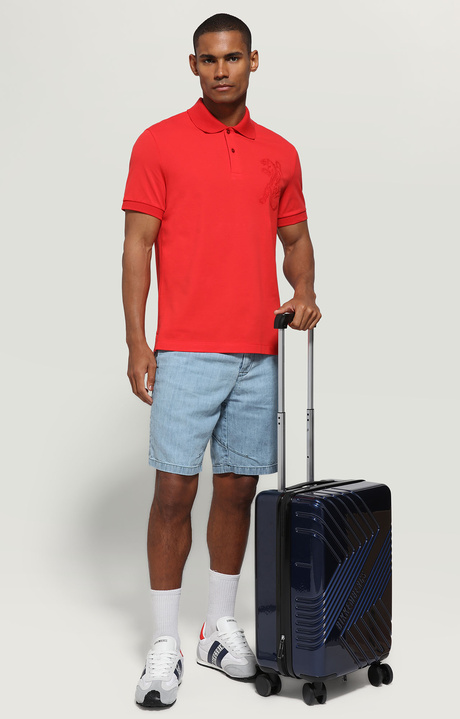 Men's shockproof suitcase with wheels - BKK Star, BLUE, hi-res-1