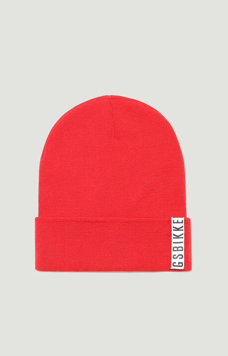 bikkembergs Men's Red hat with tape