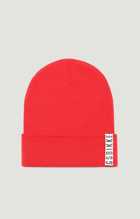 Men's hat with tape, RED Men's hat with tape, RED, hi-res-1