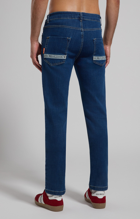 Men's slim-cut denim jeans, L4 BLUE DENIM, hi-res-1