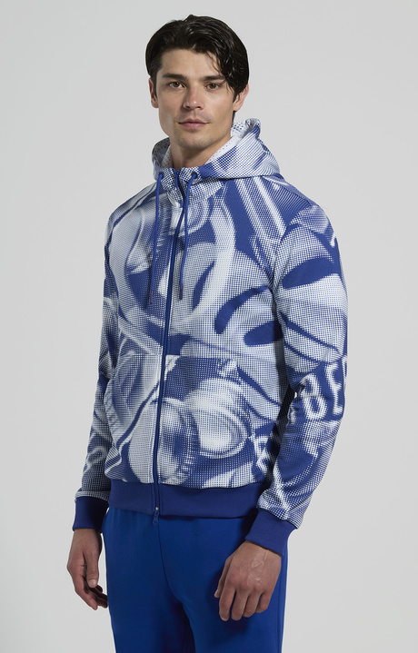 Men's hoodie  with mesh inserts, SURF THE WEB, hi-res-1