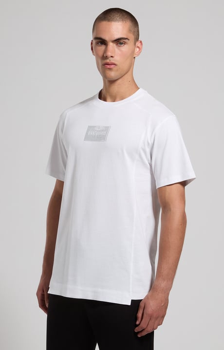 Relaxed fit T-shirt with oversized sleeves, WHITE Relaxed fit T-shirt with oversized sleeves, WHITE, hi-res-1