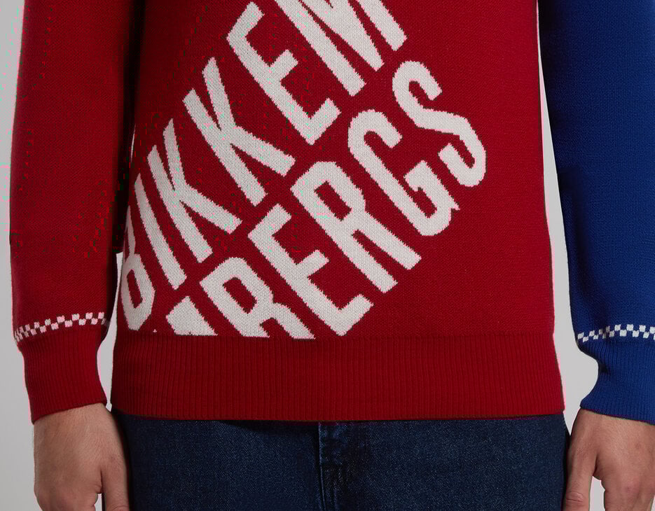 Color-block men's pullover, CHILI PEPPER Color-block men's pullover, CHILI PEPPER, hi-res-1