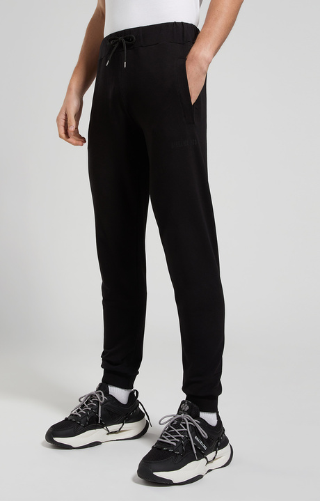 Men's joggers in punto Milano, BLACK, hi-res-1