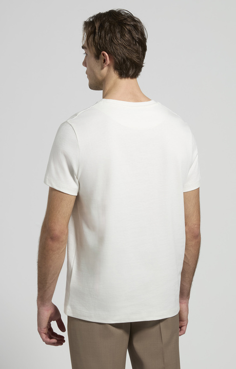Men's contrast-print T-shirt, MARSHMALLOW, hi-res-1