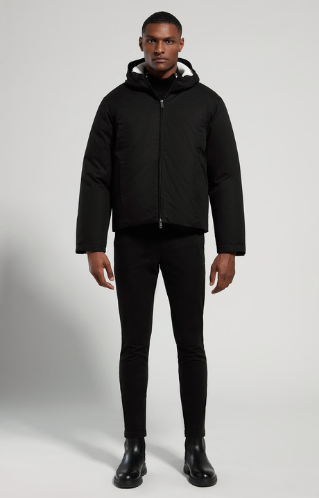 Gabardine men's pants, BLACK, hi-res-1