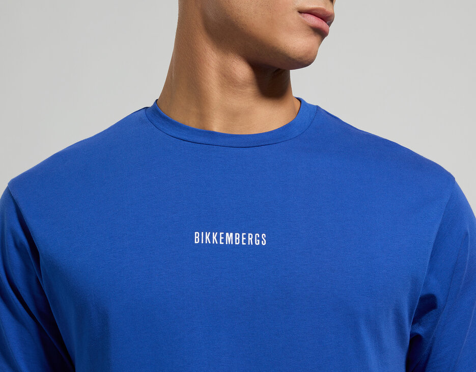 Men's T-shirt with prints, MAZARINE BLUE Men's T-shirt with prints, MAZARINE BLUE, hi-res-1