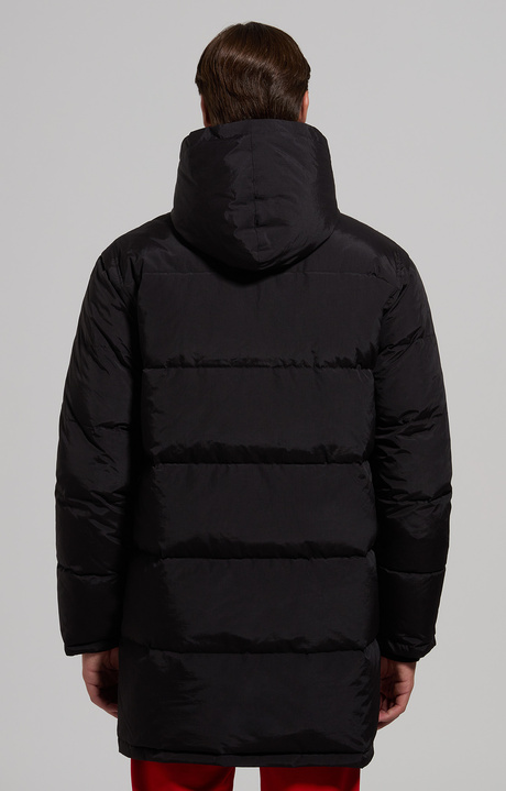 Men's puffer with reflective detail, BLACK, hi-res-1