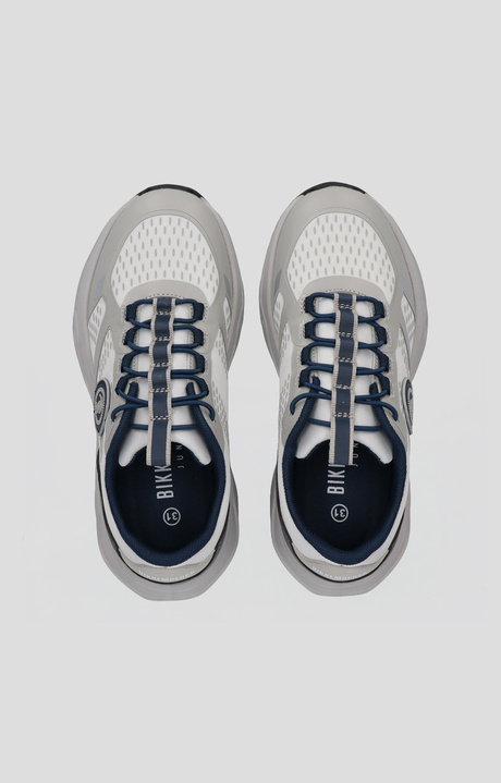 Low-top grey sneaker for Boys with front lacing and a sporty design, GREY, hi-res-1