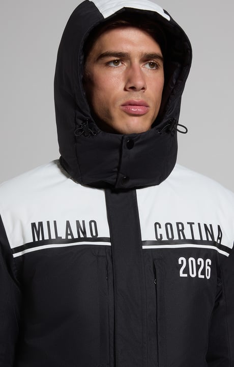 Olympics parka for men, BLACK/WHITE, hi-res-1