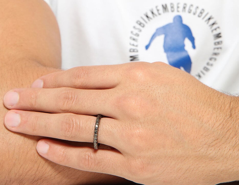 Bikkembergs multifaceted ring with diamond, 300 Bikkembergs multifaceted ring with diamond, 300, hi-res-1