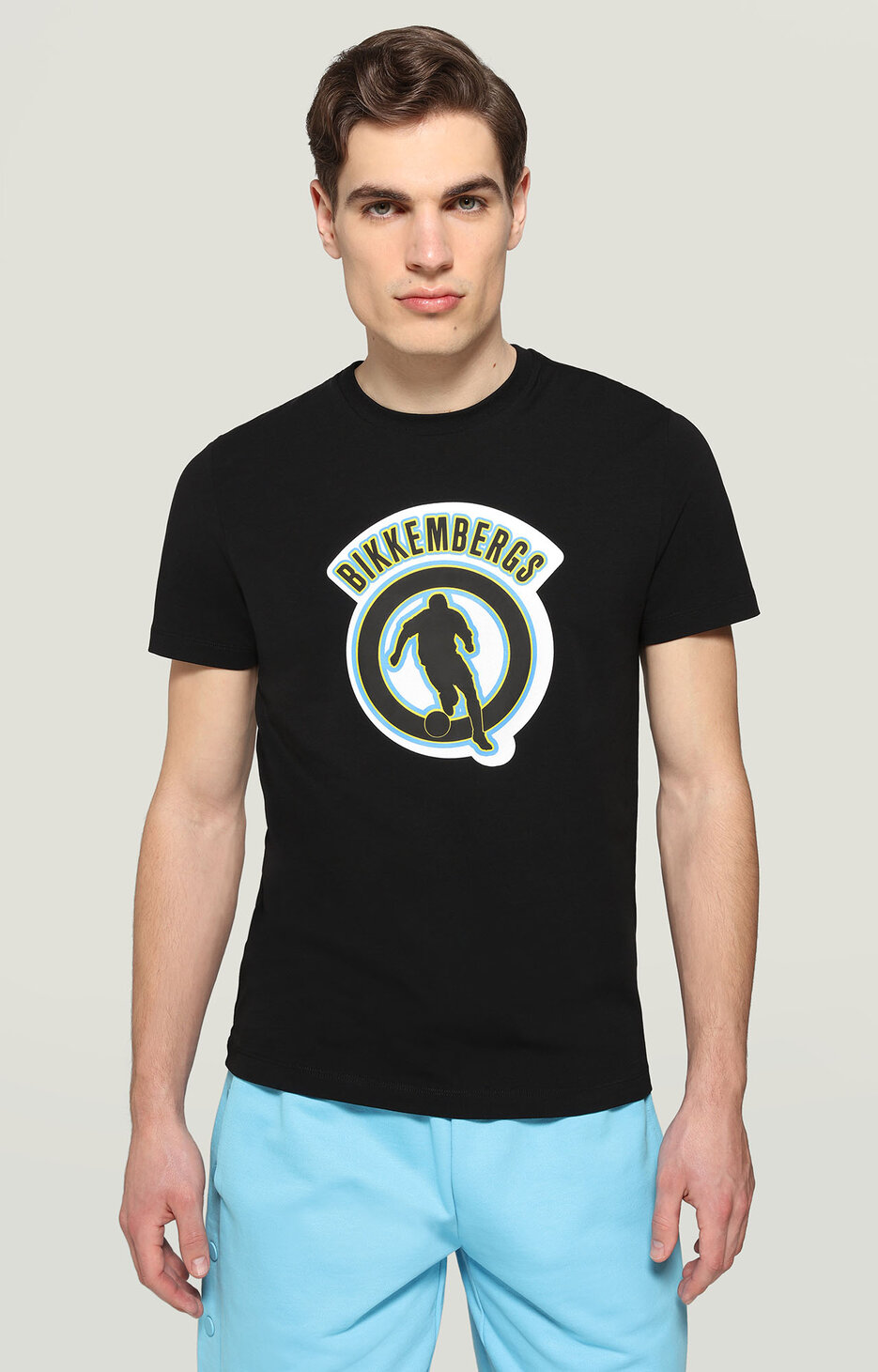 Men's T-shirt with 3D print, BLACK Men's T-shirt with 3D print, BLACK, hi-res-1