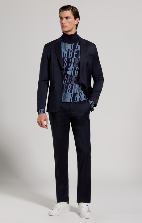 Men's slim fit pants, DEEP WEEL, hi-res-1