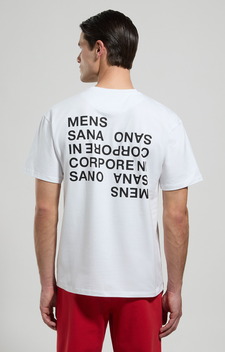 Men's print T-shirt, WHITE Men's print T-shirt, WHITE, hi-res-1