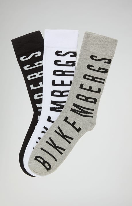 3-pack unisex athletic socks, MULTICOLOR 3-pack unisex athletic socks, MULTICOLOR, hi-res-1