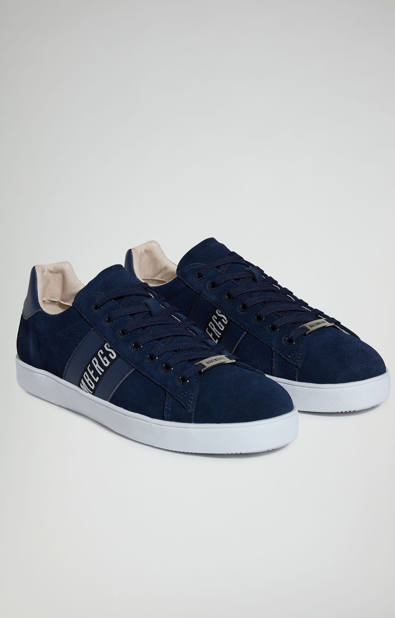 Recoba M men s blue sneakers with eco fur Bikkembergs