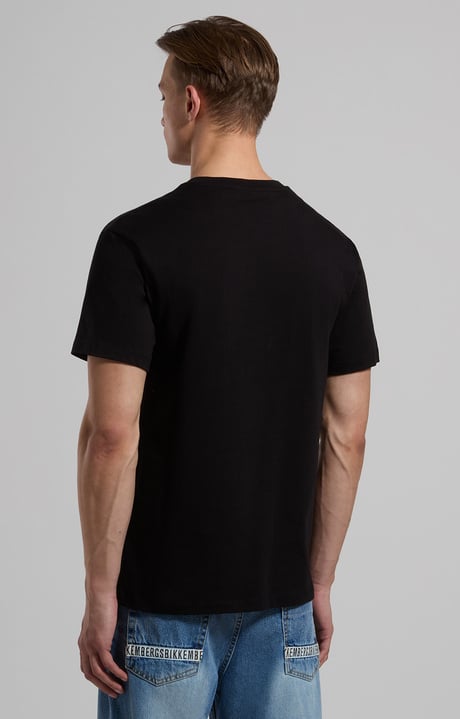 Relaxed fit T-shirt with oversized sleeves, BLACK Relaxed fit T-shirt with oversized sleeves, BLACK, hi-res-1