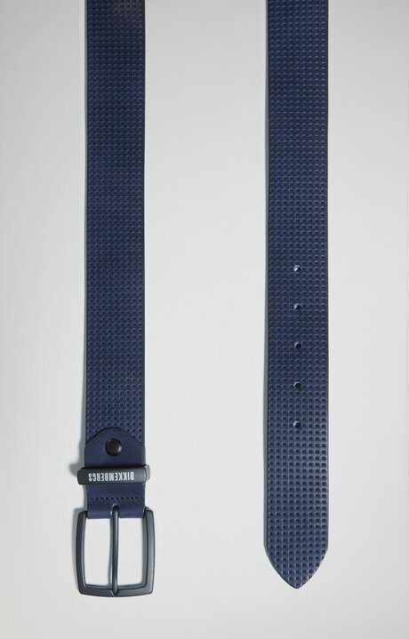 bikkembergs Men's punched leather belt