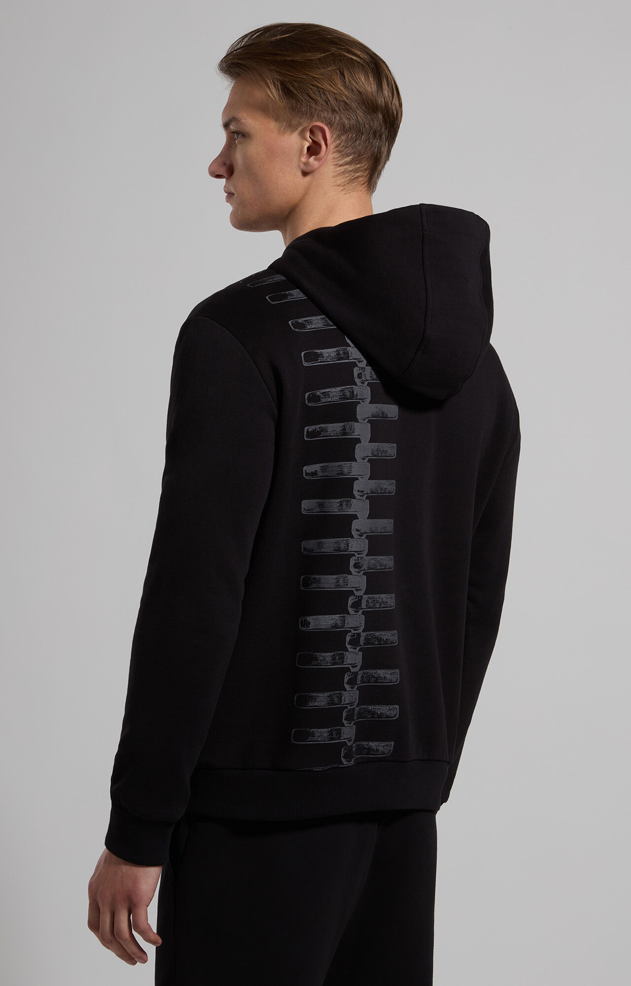 Men's sweatshirt with dark print | Bikkembergs