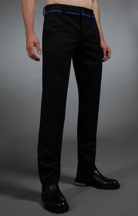 bikkembergs Blue Men's navy trousers with blue accents