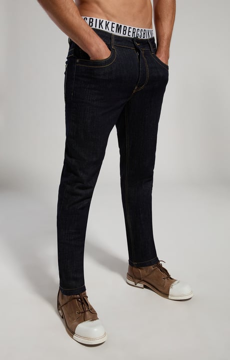 Jeans uomo slim fit, BLUE DENIM MEDIUM/DARK LAV.3, hi-res-1