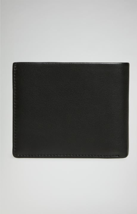 Men's wallet with embossed logo, BLACK Men's wallet with embossed logo, BLACK, hi-res-1