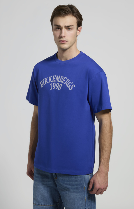 Men's contrast logo T-shirt, SURF THE WEB, hi-res-1