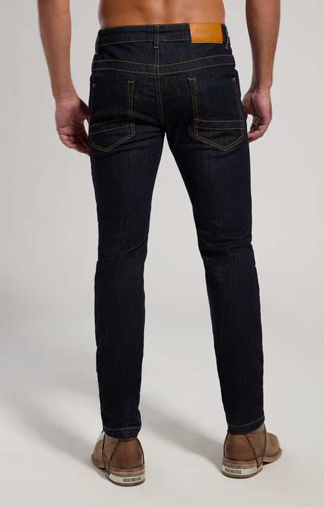 Slim fit men's jeans, BLUE DENIM MEDIUM/DARK LAV.3, hi-res-1