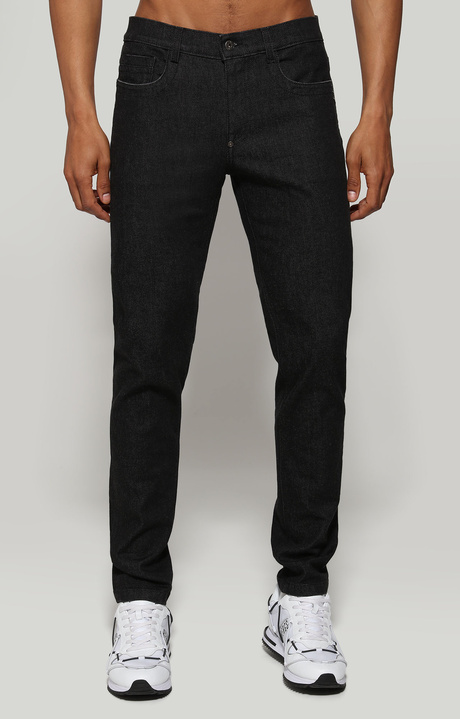 Men's slim fit jeans printed on back, BLUE DENIM, hi-res-1