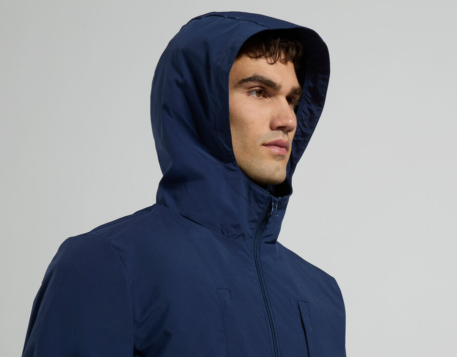 Men's hooded jacket, BLACK IRIS, hi-res-1