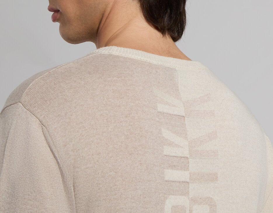 Men’s sweater with broken logo, SILVER BIRCH Men’s sweater with broken logo, SILVER BIRCH, hi-res-1
