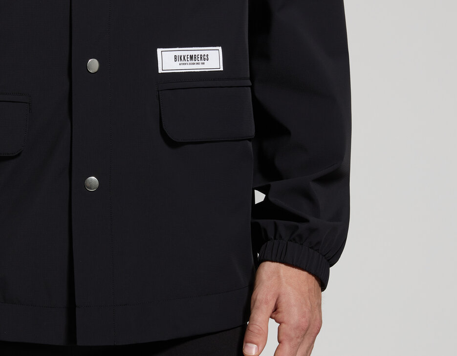 Men's windbreaker jacket, BLACK Men's windbreaker jacket, BLACK, hi-res-1