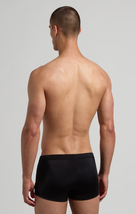 Men's swim trunks - fitted, BLACK Men's swim trunks - fitted, BLACK, hi-res-1