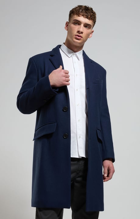 Men's coat with Chain print, DRESS BLUES, hi-res-1