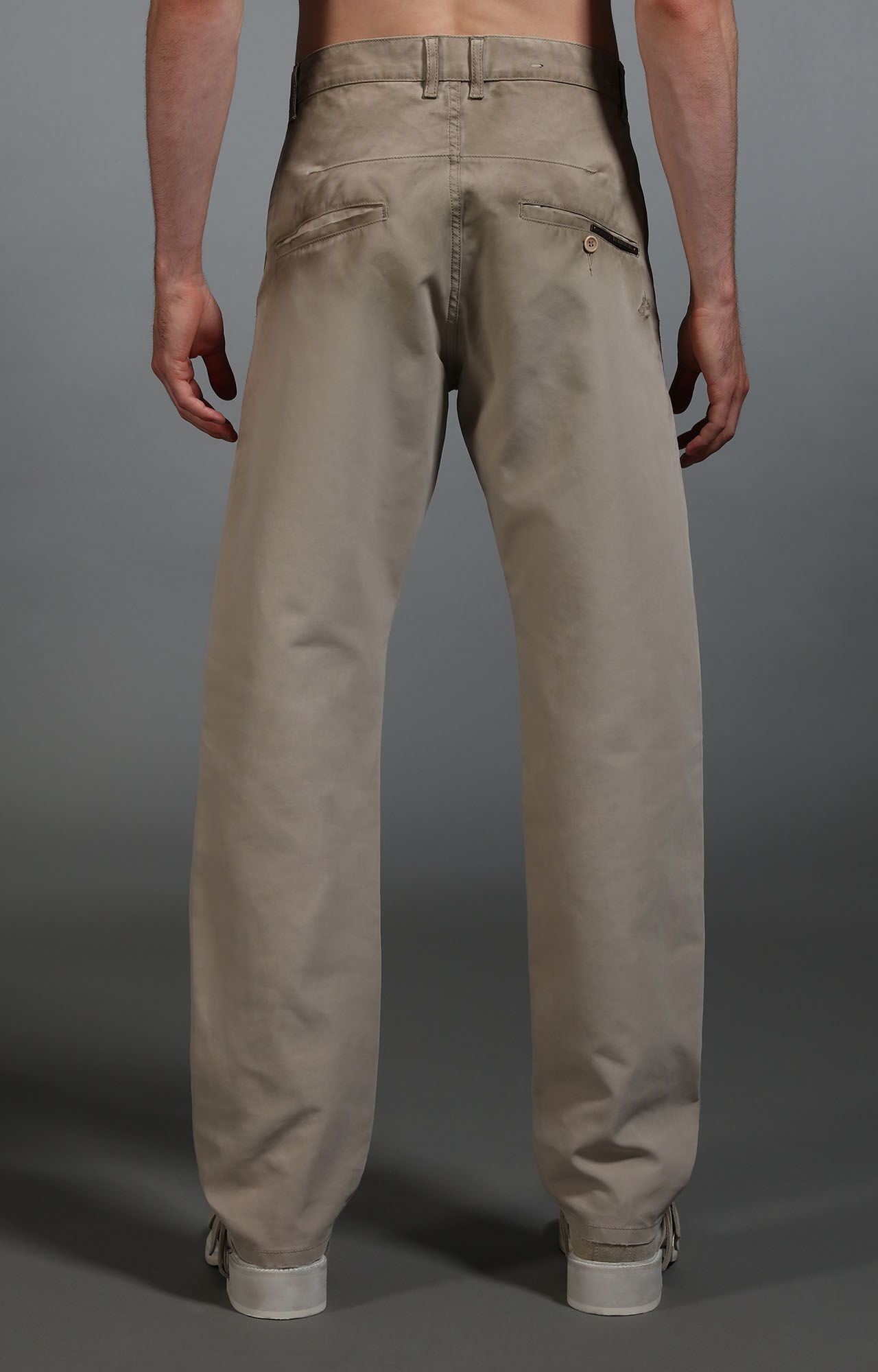 Beige Men's workerwear chinos | Bikkembergs