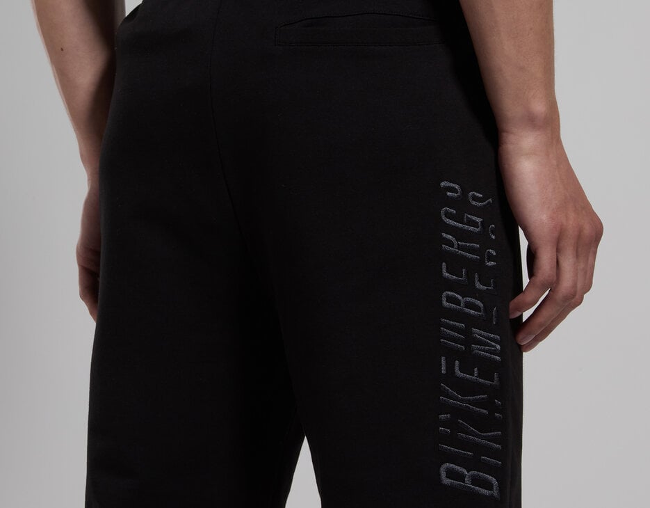 Embroidered men's joggers, BLACK Embroidered men's joggers, BLACK, hi-res-1