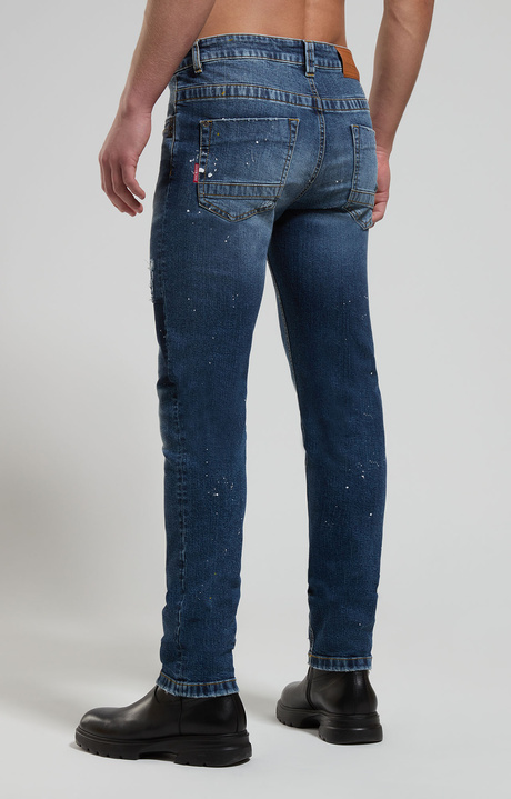 Men's ripped jeans, BLUE DENIM, hi-res-1