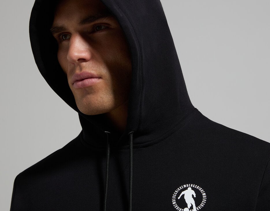 Men's soccer hoodie, BLACK Men's soccer hoodie, BLACK, hi-res-1