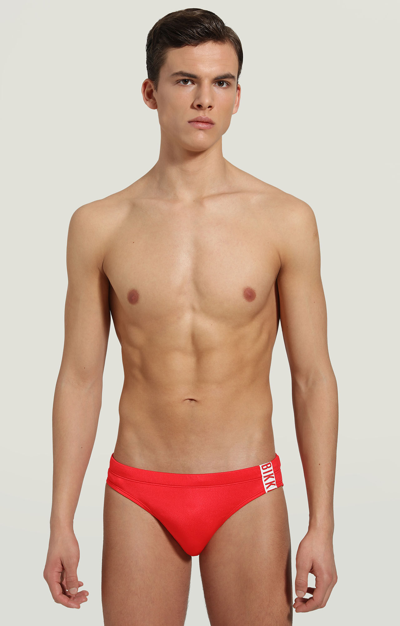 red swim brief