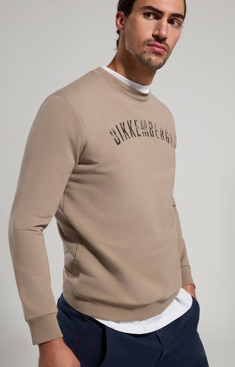 Men's stretch sweatshirt, CINDER, hi-res-1