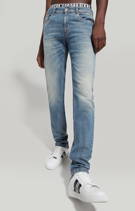 Slim fit men's jeans - stretch denim, BLUE DENIM, hi-res-1