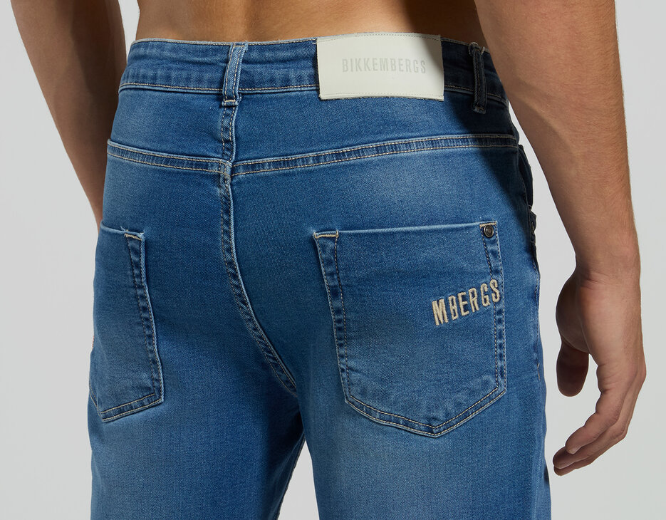 Men&rsquo;s slim-fit jeans, L5 BLUE DENIM LIGHT, hi-res-1