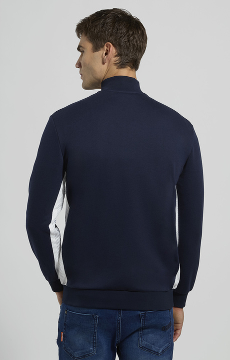 Men's sweatshirt with mesh inserts, BLACK IRIS, hi-res-1