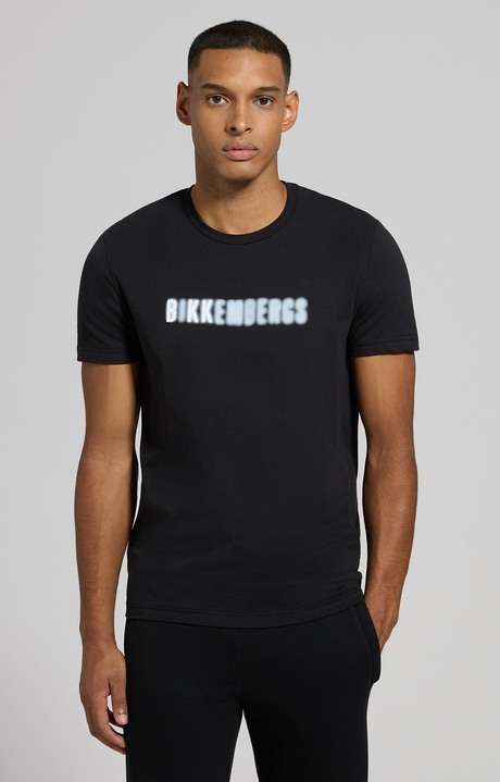 Men's slim fit T-shirt, METEORITE BLACK, hi-res-1
