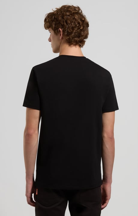 Slim fit men’s T-shirt with chest pocket, BLACK Slim fit men’s T-shirt with chest pocket, BLACK, hi-res-1