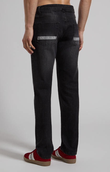 Men's slim-fit jeans, L12 BLACK DENIM, hi-res-1