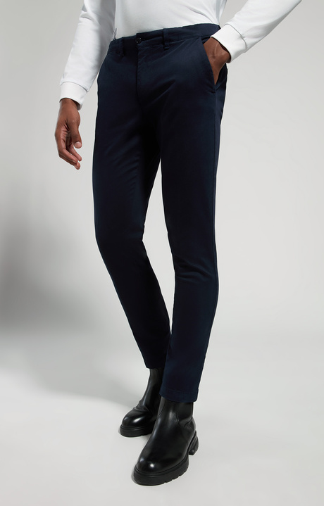 Gabardine men's pants, DRESS BLUES, hi-res-1