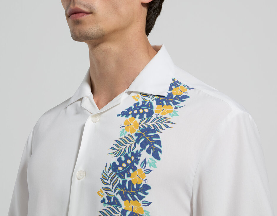 Men's bowling shirt, MARSHMALLOW, hi-res-1