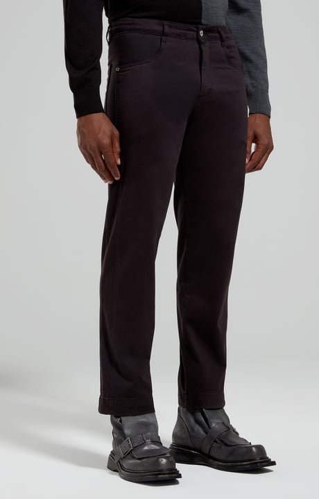 Men's wide-leg pants, BLACK, hi-res-1